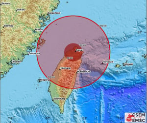 Σεισμός 6,1 ρίχτερ στην Ταϊβάν - Δεν έχουν αναφερθεί ζημιές