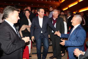 Ευρωεκλογές 2024: Ο Αλέξης Τσίπρας στην παρουσίαση του ευρωψηφοδελτίου του ΣΥΡΙΖΑ