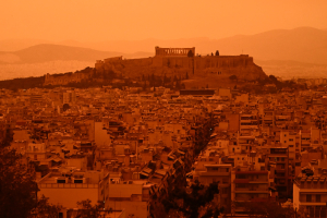 Αποικία στον Άρη η Αθήνα - Βυθίστηκε στην αφρικανική σκόνη